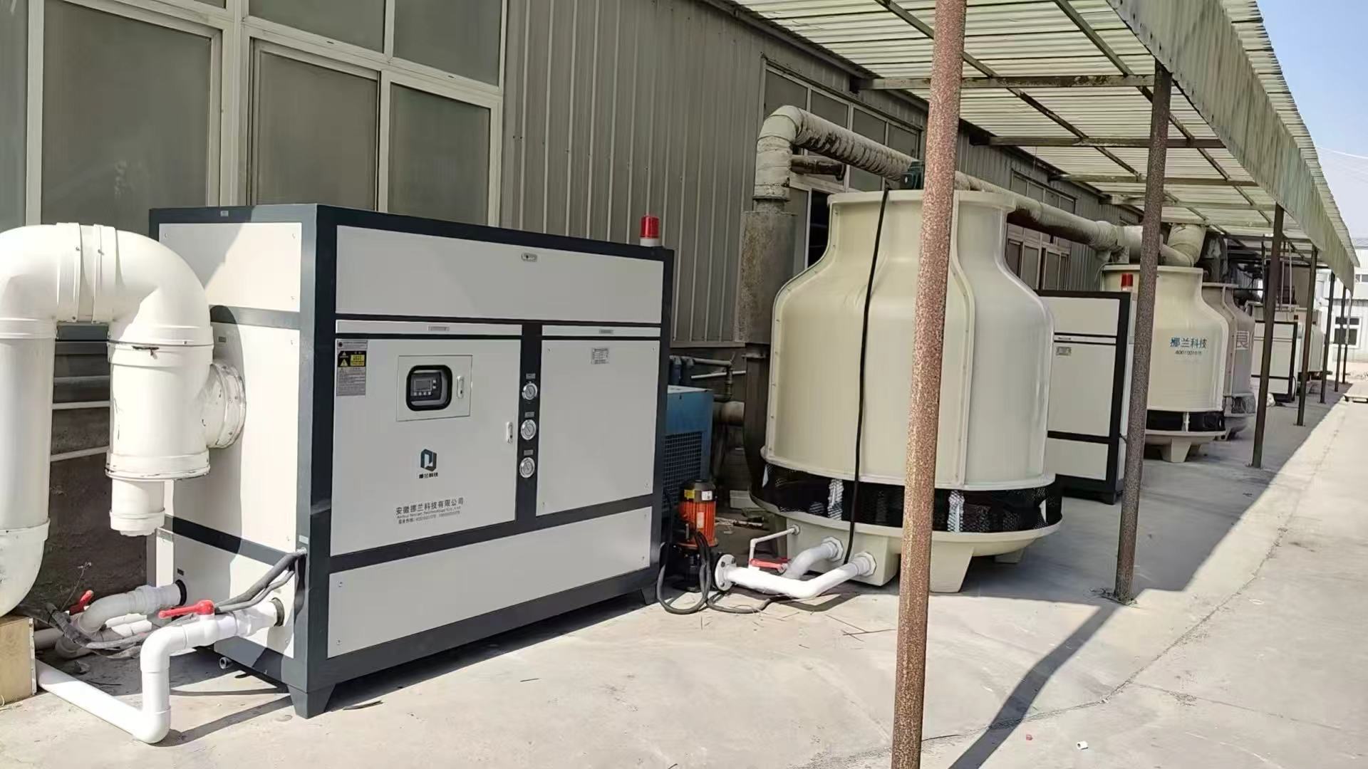 Water-cooled Air Cooling Units At Hebei Clients In Powder Coating Company